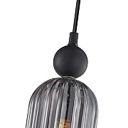 Подвесной светильник F-promo Semisfera 4366-1P цвет плафона/подвески Серый, цвет арматуры Черный-2