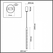 Подвесной светильник Odeon Light Sparky 4369/5L цвет золото-4