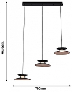 Подвесной светильник Favourite Platt 4372-3P цвет плафона/подвески Черный, Золото, цвет арматуры Черный-4