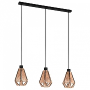 Подвесной светильник Eglo Adw1ckle 43777 цвет плафона/подвески Коричневый, цвет арматуры Черный