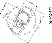 Накладной светильник Velante 438 438-307-04 цвет плафона/подвески Белый, Прозрачный, Серый, цвет арматуры Золото, Черный-1