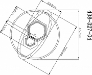 Накладной светильник Velante 438 438-327-04 цвет плафона/подвески Белый, цвет арматуры Золото, Черный-1