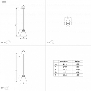 Подвесной светильник Eglo Tw1cken 43838 цвет плафона/подвески Серый, цвет арматуры Серый-4