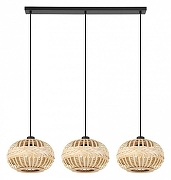 Подвесной светильник Eglo Amsf1eld 1 43863 цвет плафона/подвески Коричневый, цвет арматуры Черный