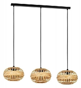 Подвесной светильник Eglo Amsf1eld 1 43863 цвет плафона/подвески Коричневый, цвет арматуры Черный-1