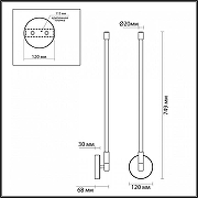 Бра Odeon Light Anta 4392/14WL цвет бронза античная-3