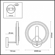 Бра Lumion Maeve 4401/1W цвет Золото, Черный-2