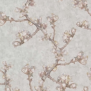 Обои BN-INTERNATIONAL Van Gogh 2 220012 Винил на флизелине (0,53*10) Серый/Коричневый, Листья/Деревья