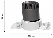 Встраиваемый светильник Favourite Mortise 4417-1C цвет Белый, Черный-7