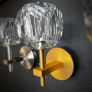 Бра Imperiumloft 44.234 цвет плафона/подвески Прозрачный, цвет арматуры Латунь-2