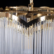 Подвесной светильник MW-Light Лавиния 3 443011106 цвет плафона/подвески Прозрачный, цвет арматуры Латунь-8