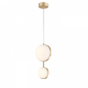Подвесной светильник Favourite Asterismo 4448-2P цвет плафона/подвески Опал, цвет арматуры Золото-2