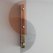 Накладной светильник Imperiumloft Papillon Lamp ARFLEX 44.681 цвет плафона/подвески Голубой, Коричневый, цвет арматуры Латунь-1