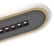 Подвесной светильник F-promo Strimler 4472-3P цвет плафона/подвески Белый, Серый, цвет арматуры Золото, Серый-3