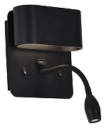 Бра с подсветкой F-promo Parret 4476-2W цвет плафона/подвески Черный, цвет арматуры Черный