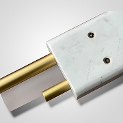 Накладной светильник Imperiumloft Bert Frank TANTO 44,763 цвет плафона/подвески Белый, цвет арматуры Белый, Мрамор, Латунь-1