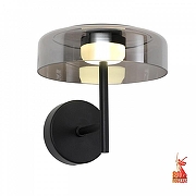 Бра Favourite Platta 4490-1W цвет плафона/подвески Светло-серый, цвет арматуры Черный