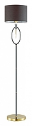 Торшер Lumion Santiago 4516/1F цвет плафона/подвески Черный, цвет арматуры Латунь, Черный