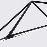 Подвесной светильник Favourite Pyramis 4573-2P цвет плафона/подвески Белый, Черный, цвет арматуры Черный-2