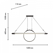 Подвесной светильник Favourite Spillet 4587-12P цвет плафона/подвески Белый, Черный, цвет арматуры Черный-7