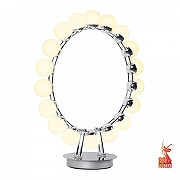 Настольная лампа Favourite Helmet 4589-1T цвет плафона/подвески Белый, цвет арматуры Хром