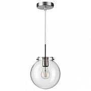 Подвесной светильник Lumion Trevor 4590/1 цвет плафона/подвески Прозрачный, цвет арматуры Никель