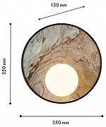Накладной светильник Favourite Messier 4594-1W цвет плафона/подвески Белый, цвет арматуры Зеленый-4