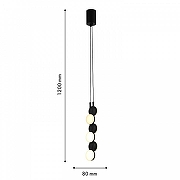 Подвесной светильник F-promo Moti 4601-1P цвет плафона/подвески Белый, цвет арматуры Черный-5