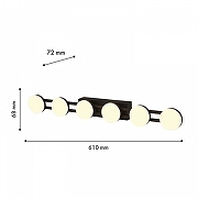 Накладной светильник F-promo Moti 4601-1W цвет плафона/подвески Белый, цвет арматуры Черный-4