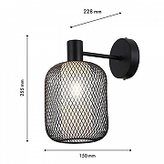 Бра F-promo Tokri 4602-1W цвет плафона/подвески Черный, цвет арматуры Черный-3