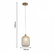 Подвесной светильник F-promo Tokri 4603-1P цвет плафона/подвески Золото, цвет арматуры Золото-3