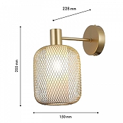 Бра F-promo Tokri 4603-1W цвет плафона/подвески Золото, цвет арматуры Золото-3