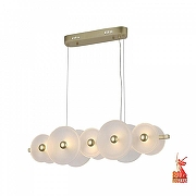 Подвесной светильник F-promo Arctium 4605-5P цвет плафона/подвески Прозрачный, цвет арматуры Золото