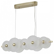 Подвесной светильник F-promo Arctium 4605-5P цвет плафона/подвески Прозрачный, цвет арматуры Золото-1