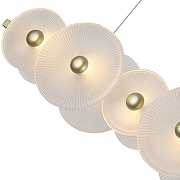 Подвесной светильник F-promo Arctium 4605-5P цвет плафона/подвески Прозрачный, цвет арматуры Золото-3