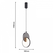 Подвесной светильник F-promo Grahan 4609-1P цвет плафона/подвески Белый, Серый, цвет арматуры Черный-8