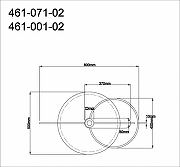 Накладной светильник Velante 461 461-071-02 цвет плафона/подвески Белый, Черный, цвет арматуры Оранжевый, Зеленый, Белый, Золото-1