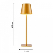 Настольная лампа F-promo Pyari 4616-1T цвет плафона/подвески Золото, цвет арматуры Золото-5