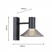 Бра F-promo Feris 4622-1W цвет плафона/подвески Черный, цвет арматуры Черный-3