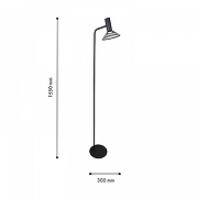 Торшер F-promo Metrics 4623-1F цвет плафона/подвески Черный, цвет арматуры Черный-2