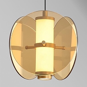 Подвесной светильник Favourite Fada 4624-1P цвет плафона/подвески Оранжевый, цвет арматуры Латунь-1