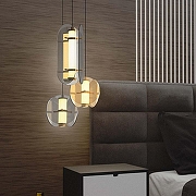 Подвесной светильник Favourite Fada 4625-1P цвет плафона/подвески Светло-серый, цвет арматуры Латунь-3