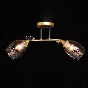 Светильник на штанге De City Клэр 4 463012402 цвет плафона/подвески Серый, цвет арматуры Золото-1