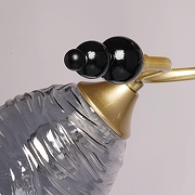 Светильник на штанге De City Клэр 4 463012402 цвет плафона/подвески Серый, цвет арматуры Золото-6