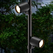 Ландшафтный светильник Favourite Securitas 4638-2F цвет плафона/подвески Черный, цвет арматуры Черный-2