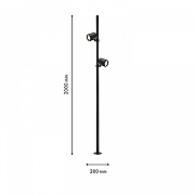 Ландшафтный светильник Favourite Securitas 4638-2F цвет плафона/подвески Черный, цвет арматуры Черный-4