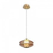 Подвесной светильник Favourite Claros 4641-1P цвет плафона/подвески Оранжевый, цвет арматуры Латунь-1