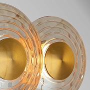 Накладной светильник Favourite Claros 4641-3W цвет плафона/подвески Оранжевый, цвет арматуры Латунь-1