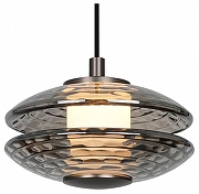 Подвесной светильник Favourite Claros 4642-1P цвет плафона/подвески Светло-серый, цвет арматуры Черный