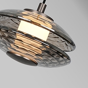 Подвесной светильник Favourite Claros 4642-1P цвет плафона/подвески Светло-серый, цвет арматуры Черный-2